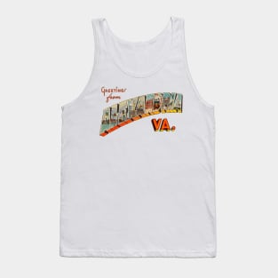 Greetings from Alexandria, Virginia Tank Top